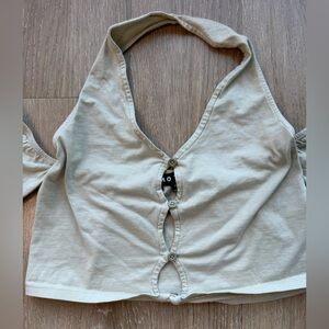 Stylish Cream Women's Top